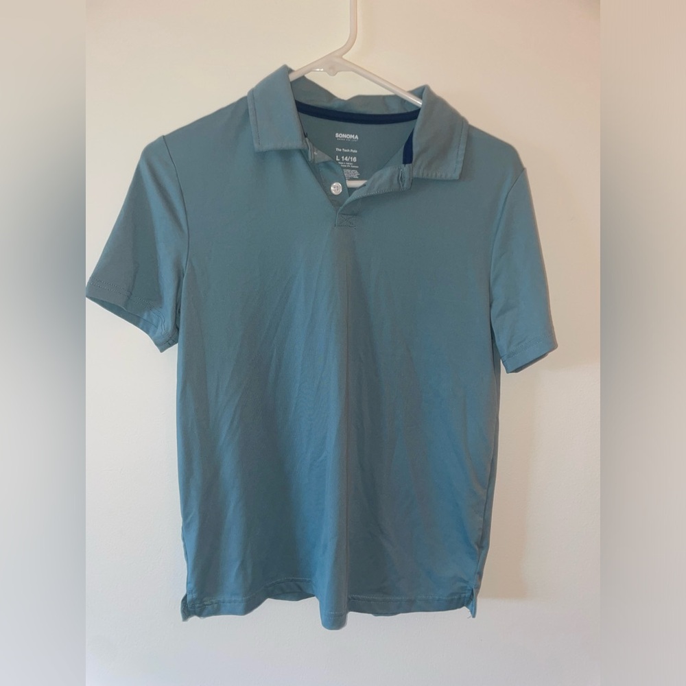 Boys L Shirt • Classic Polo • Goft shirt • Dry Fit •(5 boys polo shirts for $55)